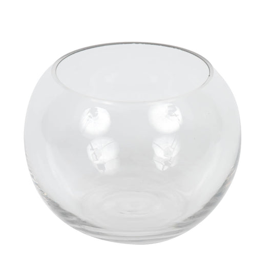 Vickerman 5" Clear Bubble Glass Container. Includes two pieces per set.