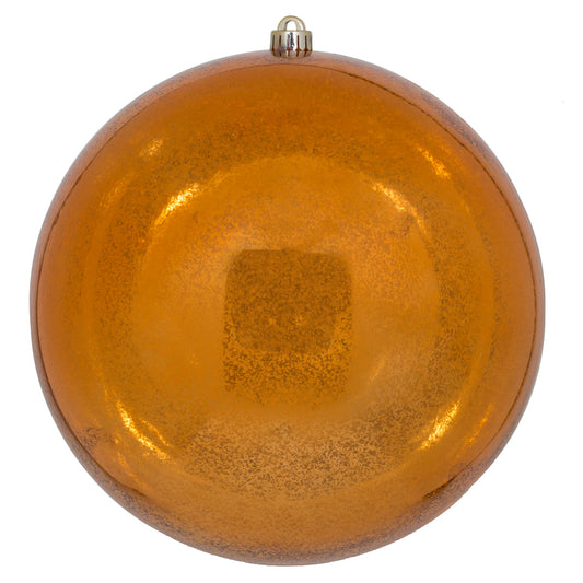 Vickerman 12" Burnished Orange Shiny Mercury Ball Christmas Ornament