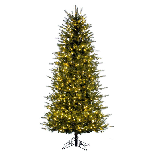 Vickerman 6.5' x 42" Georgian Fraser Fir Artificial Pre-Lit Christmas Tree with Lights and Tree Stand
