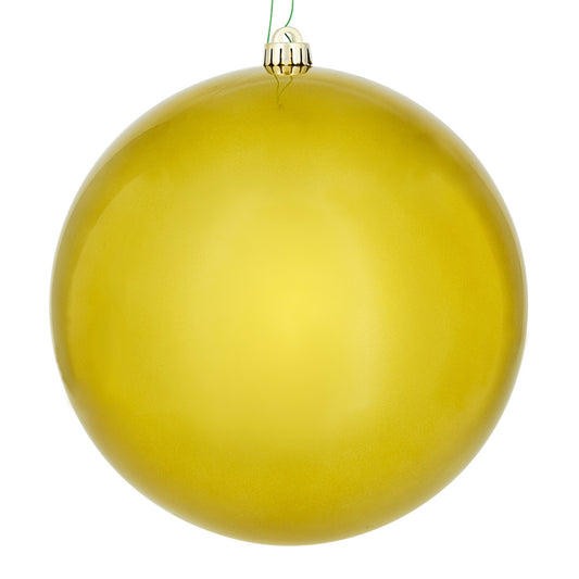 Vickerman 12" Medallion Gold Candy Ball Ornament