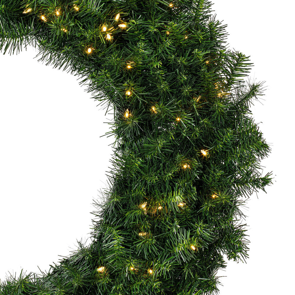 Vickerman 48" Douglas Fir Artificial Christmas Wreath Warm White LED Lights