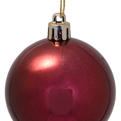 Vickerman 2.4" Wine Shiny Ball Ornament 60 per Box