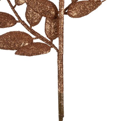 Vickerman 22" Rose Gold Glitter Honey Locust Artificial Christmas Spray. Includes 6 sprays per pack.
