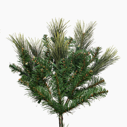 Vickerman 9' x 74" Emerald Mixed Fir Artificial Christmas Tree with Warm White LED Lights.