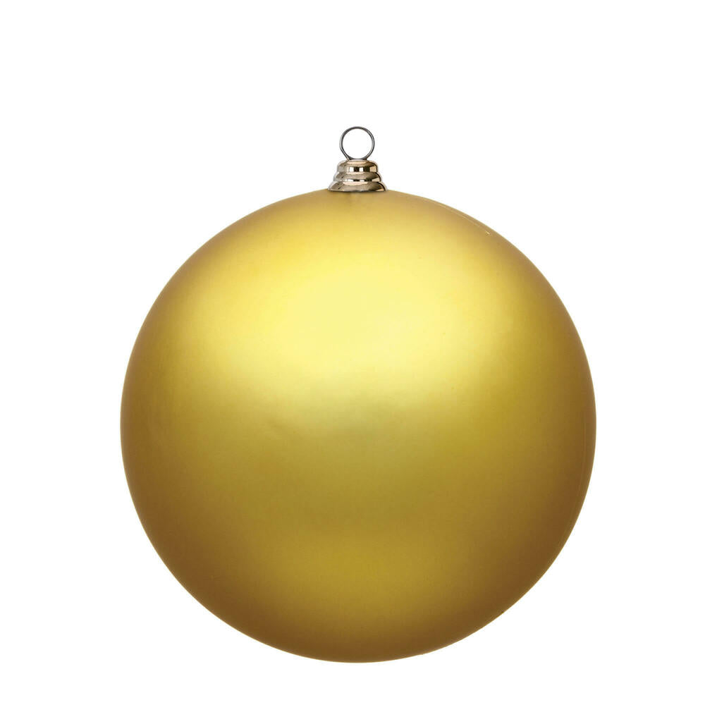 Vickerman 15.75" Gold Matte Ball Ornament