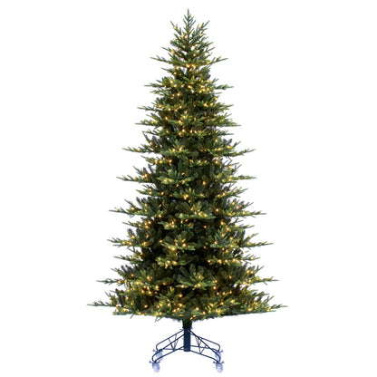 Vickerman 10' x 66" Vermont Fraser Fir Artificial Pre-lit Christmas Tree LED Warm White Lights.