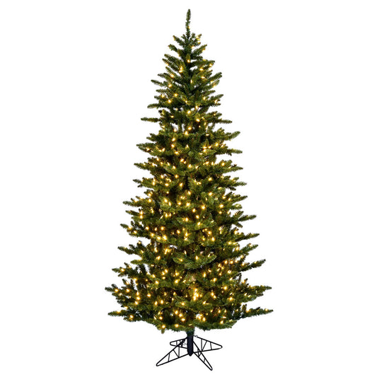Vickerman 6.5' x 41" Slim Natural Fraser Fir Tree Warm White Dura-lit LED Lights.