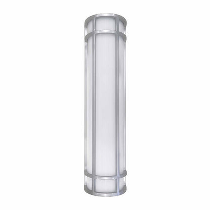 Westgate  LED 24In Outdoor Sconce 25W 3Cct Dual-Dimming, Silver, Outdoor Lighting, 25W, 1800 Lumens, 30K/40K/50K, Silver Finish, TRIAC And 0-10V Dimming