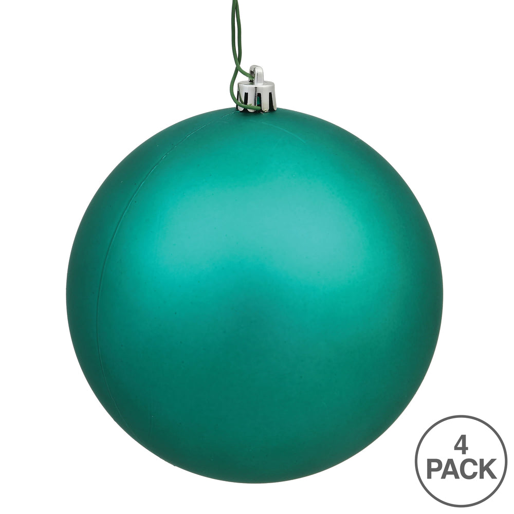 Vickerman 6" Sea Foam Matte Ball Ornament 4 per Bag