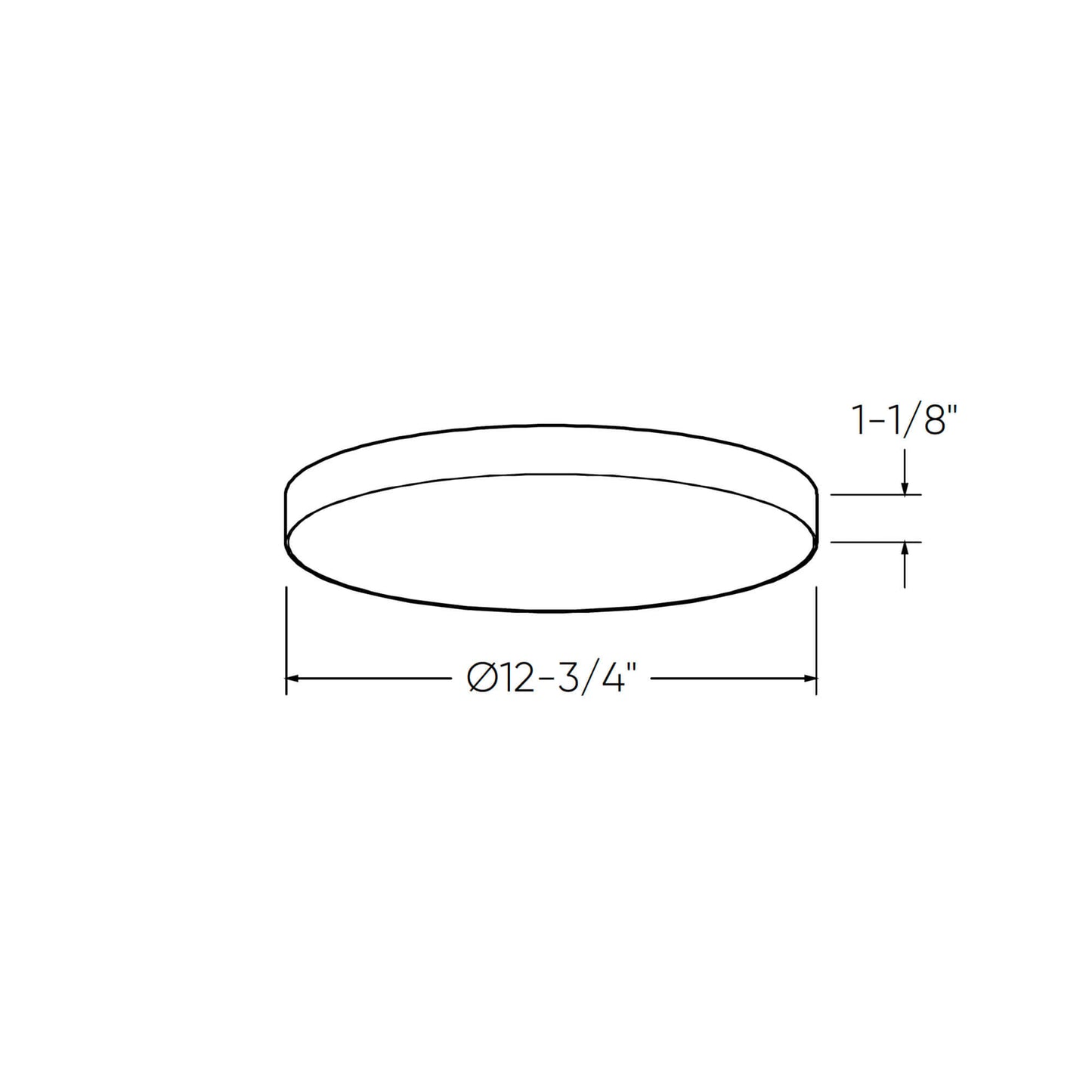 DALS Lighting Fusion 5CCT Trimless LED Flush Mount