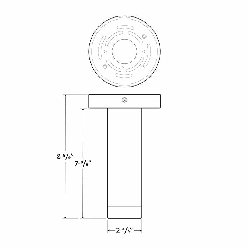 Westgate 2" Ceiling Mount Cylinder, 9W, 3/4/5K, TRIAC Dimming, White, C & F Lenses Incl, Outdoor Lighting, 6W, 450 Lumens, 30K/40K/50K, White Finish, TRIAC