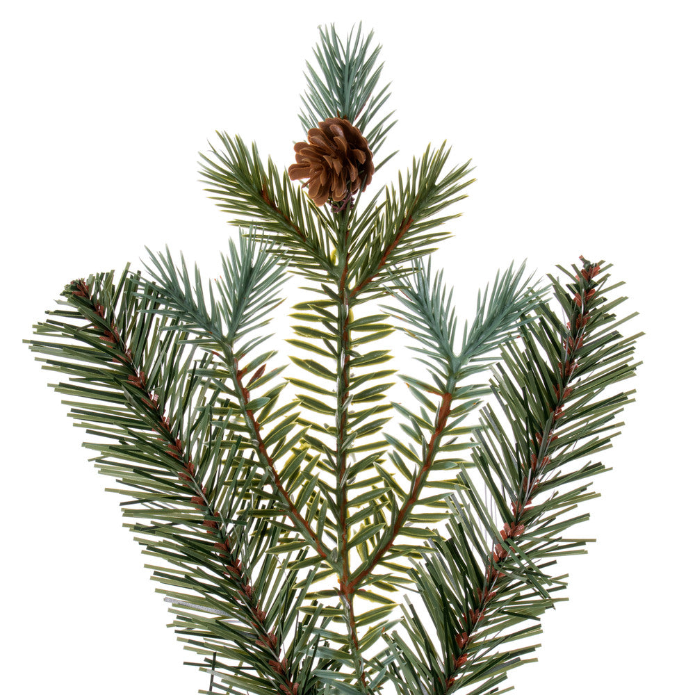 Vickerman 24" Blue Spruce Pine Cone Artificial Unlit Wreath.