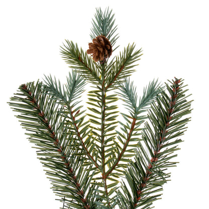 Vickerman 24" Blue Spruce Pine Cone Artificial Unlit Wreath.