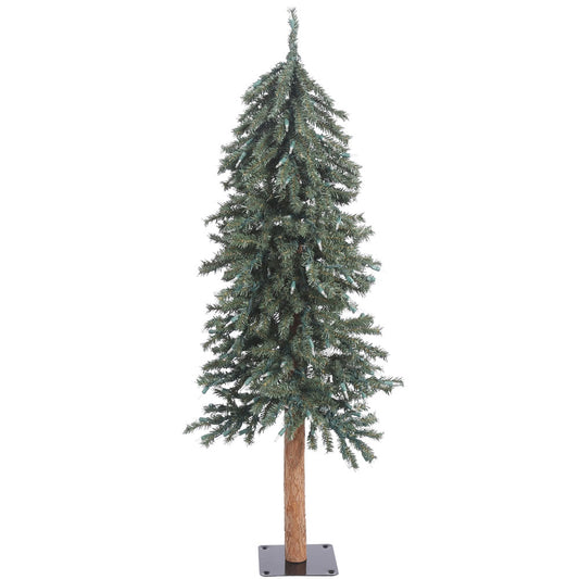 Vickerman 4' Natural Bark Alpine Artificial Christmas Tree Unlit