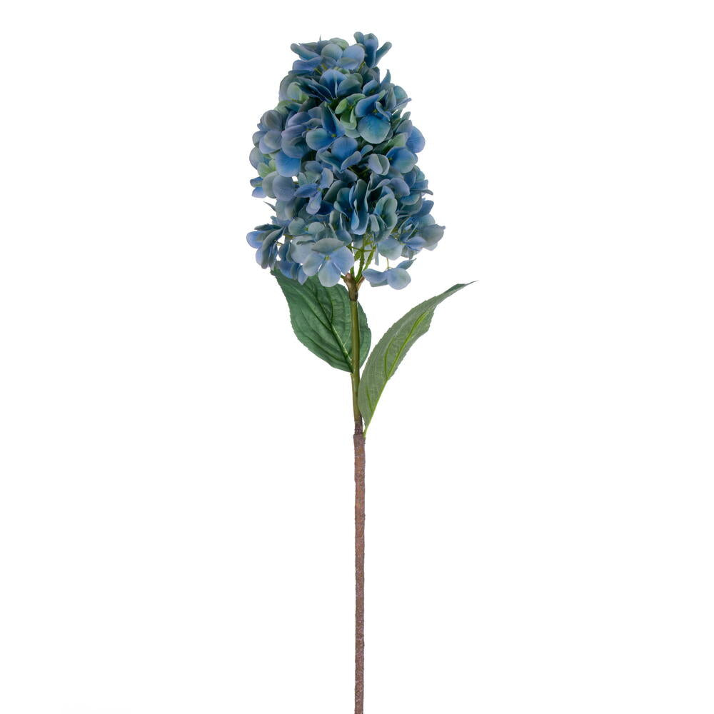 Vickerman 34" Artificial Aqua Blue Cone Hydrangea Spray. 2 Stems In A Bag.