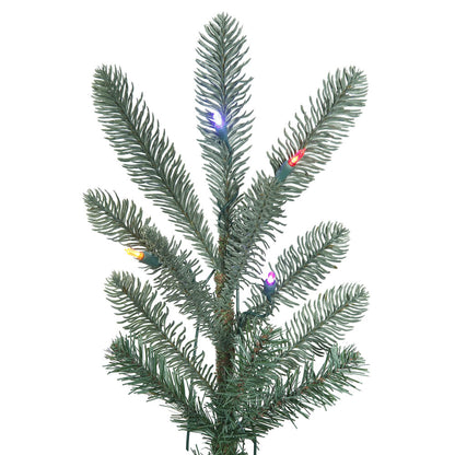 Vickerman 7.5' Alberta Blue Spruce Artificial Christmas Tree Multi-colored Dura-Lit LED lights