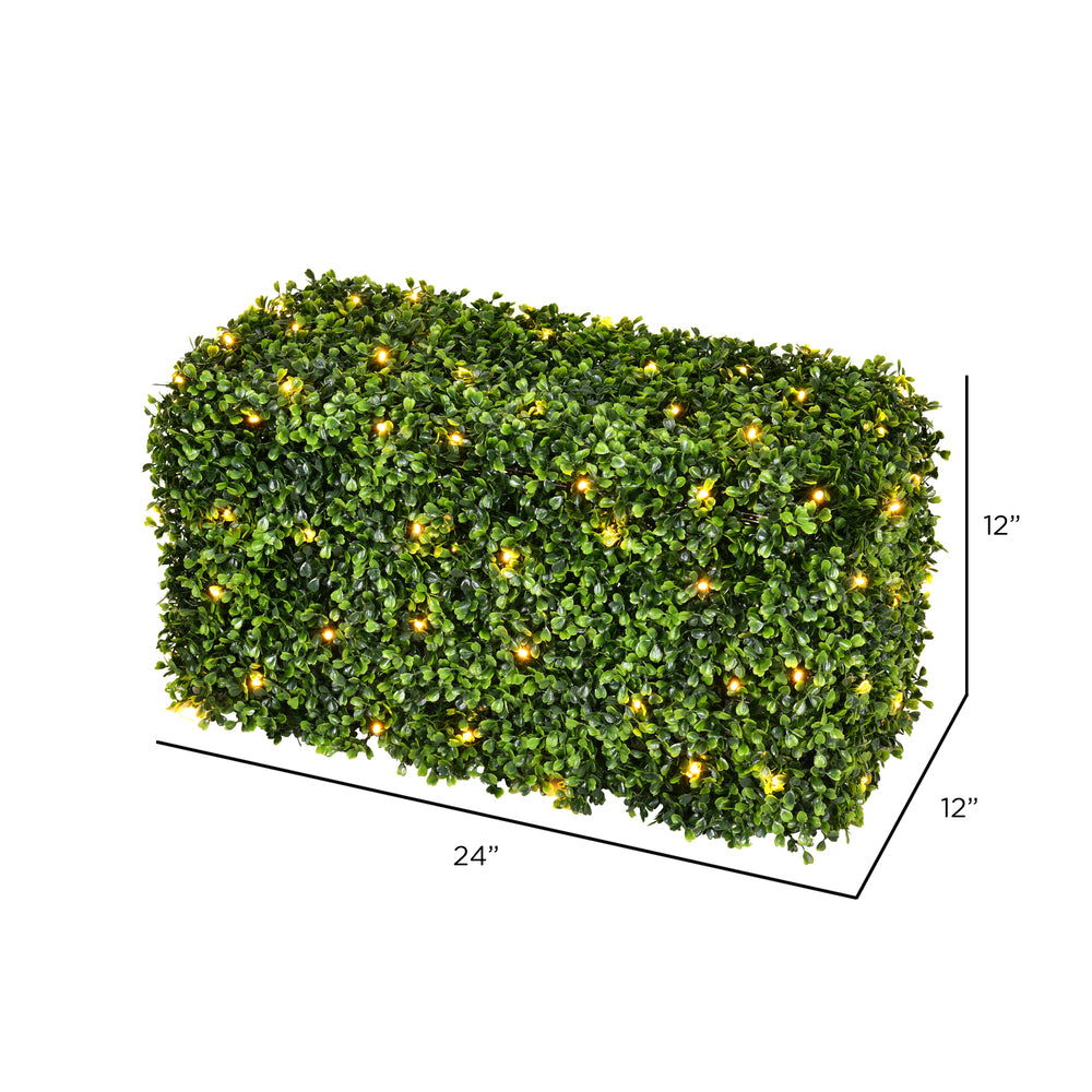 Vickerman Artificial Green Boxwood Hedge.