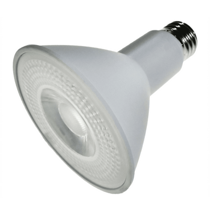 Damar PAR30 LED Long Neck Flood Light Bulb 8W 800 Lumen E26 Medium Base 4000K Cool White Ideal for Track & Recessed Spot Light Bulbs 120V 40° Beam Angle Dimmable White Finish Pack of 3