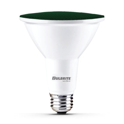 Bulbrite 772503 90-Watt Equivalent, Green Color PAR38 Weatherproof Outdoor E26 Medium Base Flood LED Light Bulb