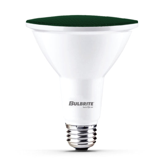 Bulbrite 772503 90-Watt Equivalent, Green Color PAR38 Weatherproof Outdoor E26 Medium Base Flood LED Light Bulb