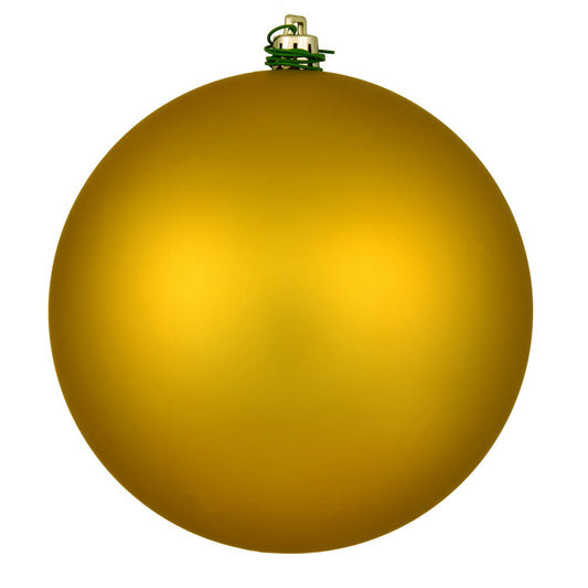 Vickerman 10" Medallion Gold Matte Ball Ornament