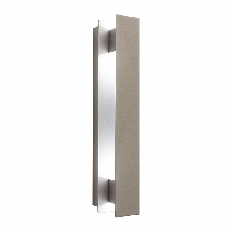 Westgate LED Wall Sconce Light, Outdoor Lighting, 5W/10W/15W/20W, 90 Lumens/W, 3000K, Silver Finish