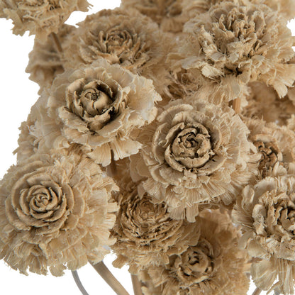 Vickerman Natural Botanicals 1.3"-1.75" Cedar Rose Bleached on Stem. Includes 50 pieces per polybag.