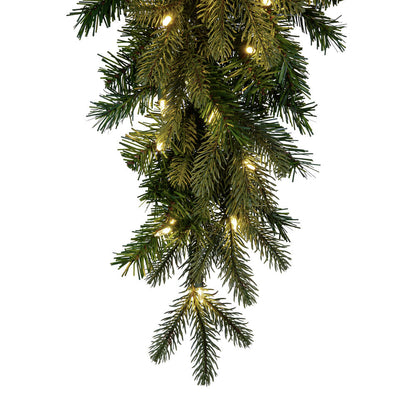 Vickerman 36" Douglas Fir Artificial Pre-Lit Teardrop with Dura-Lit® Warm White LED Mini Lights.