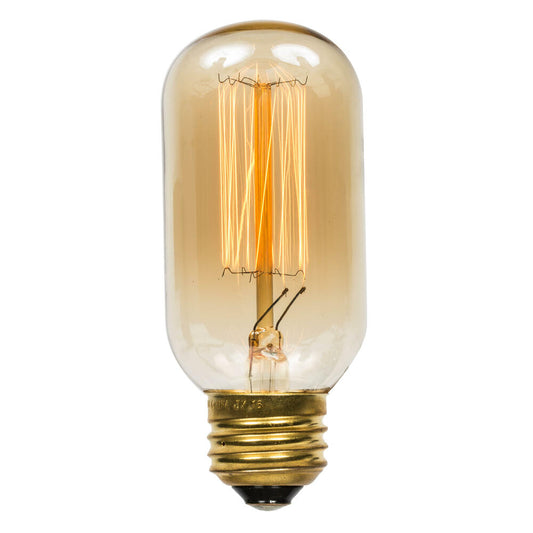 Vickerman T45 Antique Gold Edison E26 Bulb 40 Watts 120 Volts.33Amps