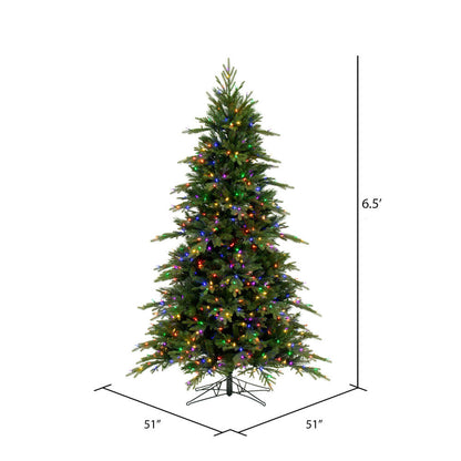 Vickerman 6.5' x 51" Kingston Fraser Fir Artificial Christmas Tree LED Multi-Colored Lights