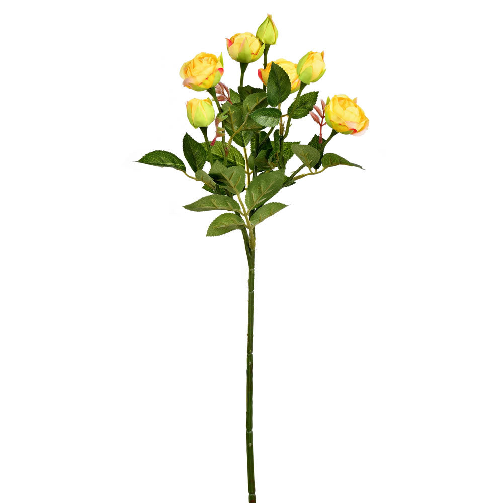 Vickerman 20.5'' Artificial Tea Rose Spray. Includes 3 sprays per pack.