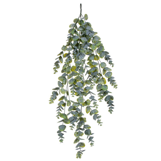 Vickerman 36" Artificial Green Spiral Eucalyptus Hanging Vine. Enhance the natural beauty of your artificial arrangements with this 36-inch green spiral eucalyptus vine.