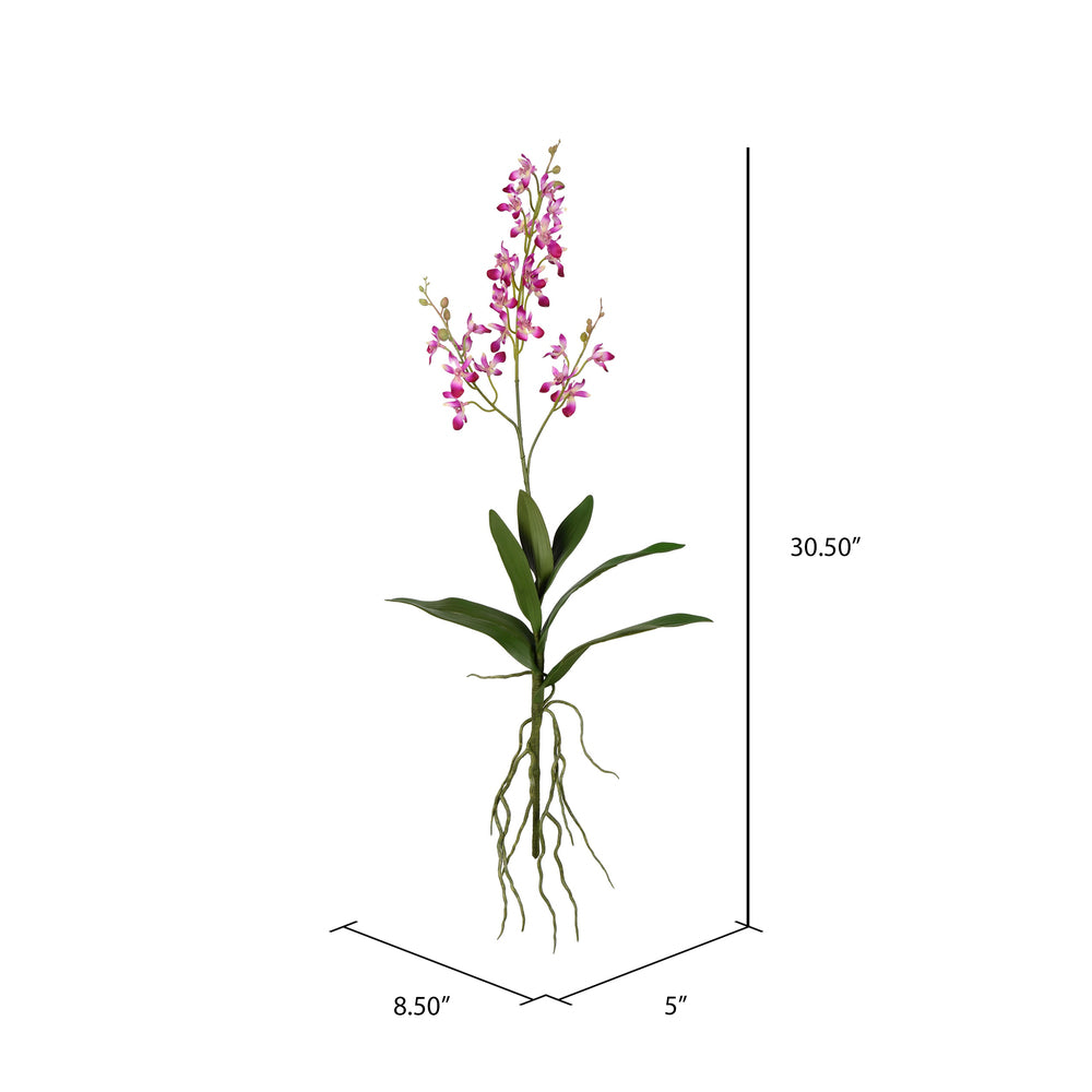 Vickerman 30" Artificial Mini Purple Orchid. Includes 3 sprays per pack.