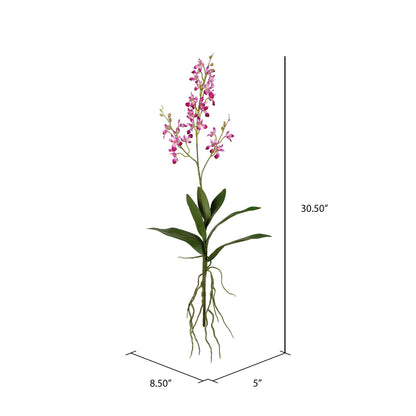 Vickerman 30" Artificial Mini Purple Orchid. Includes 3 sprays per pack.