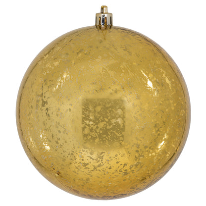 Vickerman 4.75" Honey Gold Mercury Ball Ornament 4 per Bag