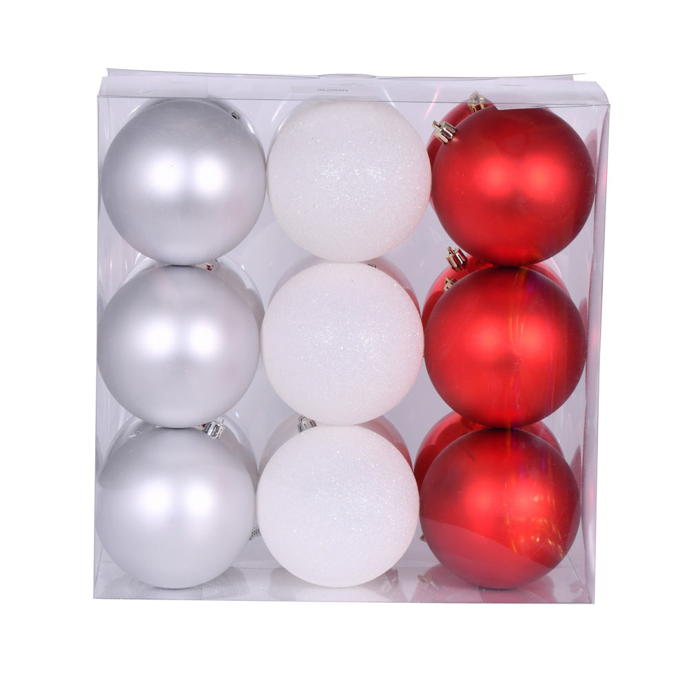 Vickerman 4" Red White and Silver Ornament Assortment 18 per box.