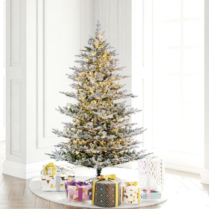 Vickerman 6.5' x 54" Flocked Kiana Artificial Christmas Tree 3mm LED Color Changing Lights