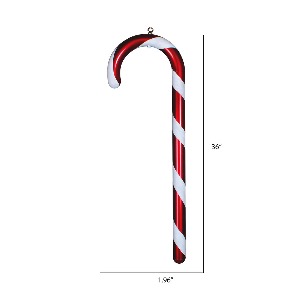 Vickerman 36" Red and White Candy Cane Christmas Ornament