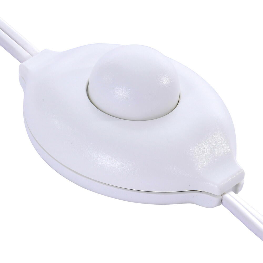 Vickerman 7.5' x 34" Flocked Kuna Pine Artificial Christmas Tree Warm White LED Lights