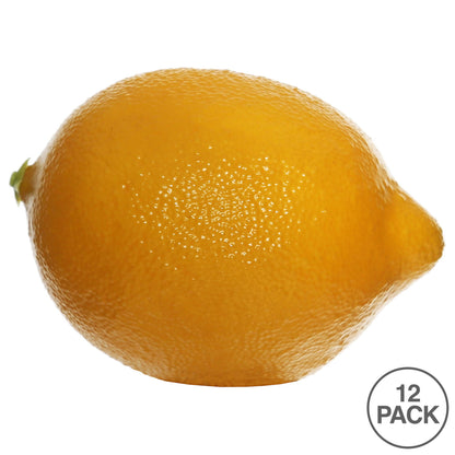 Vickerman 75MM  Artificial Yellow Lemon 12 per Bag