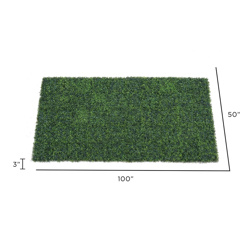 Vickerman 50" Artificial Green Boxwood Mat.