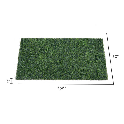 Vickerman 50" Artificial Green Boxwood Mat.
