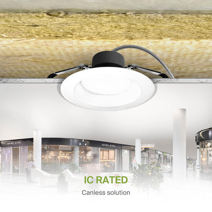 ASD Lighting LED Commercial Downlight 8inch 12/20/30W 120-277V 0-10V Dimmable 2700/3000/3500/4000/5000K White UL ES