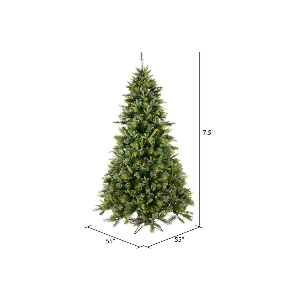 Vickerman 7.5' Cashmere Pine Artificial Christmas Tree Unlit