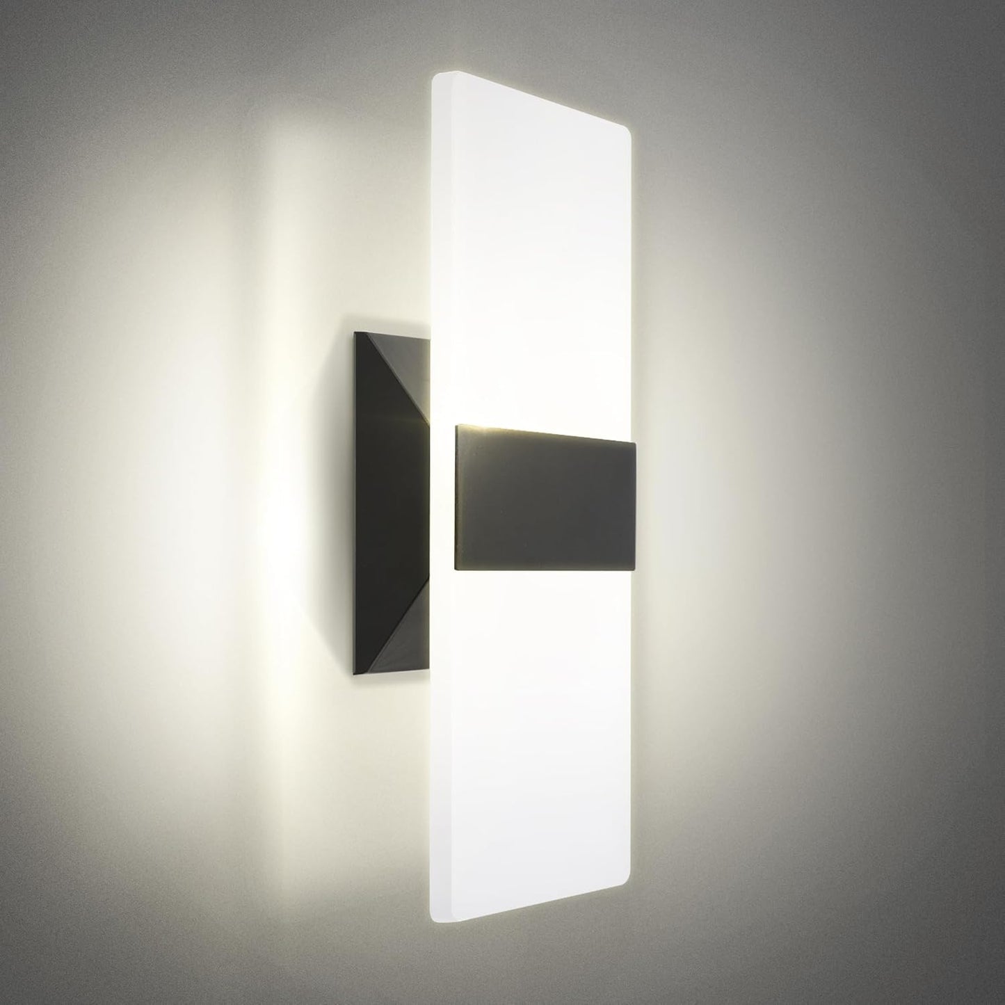 ASD Lighting LED Wall Sconce 12inch 12W 120V Triac 2700/3000/3500/4000/5000K Black UL