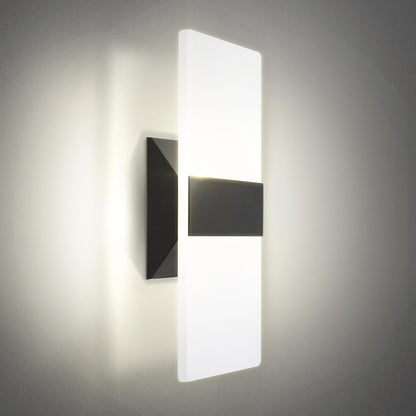 ASD Lighting LED Wall Sconce 12inch 12W 120V Triac 2700/3000/3500/4000/5000K Black UL