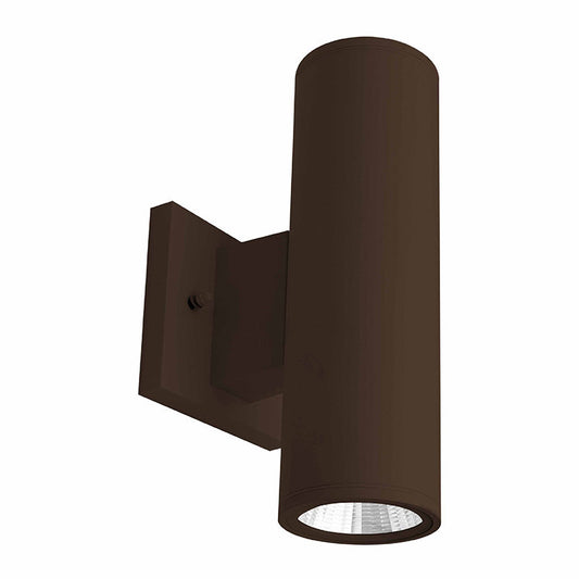 Westgate 3In Wall Cyl. U/D 2X9W 30K/40K/50K Dim. - Bronze, Outdoor Lighting, 18W, 1300 Lumens, 3000K/4000K/5000K, Orb Finish, TRIAC Dimming