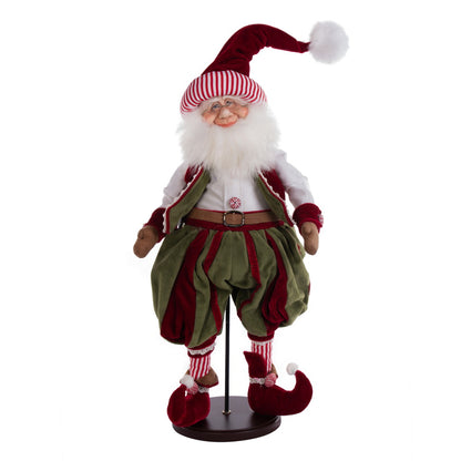 Vickerman 19" Candy Wonderland Collection Elf Doll with Stand