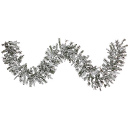 Vickerman 9' x 14" Flocked Kiana Artificial Christmas Garland Unlit