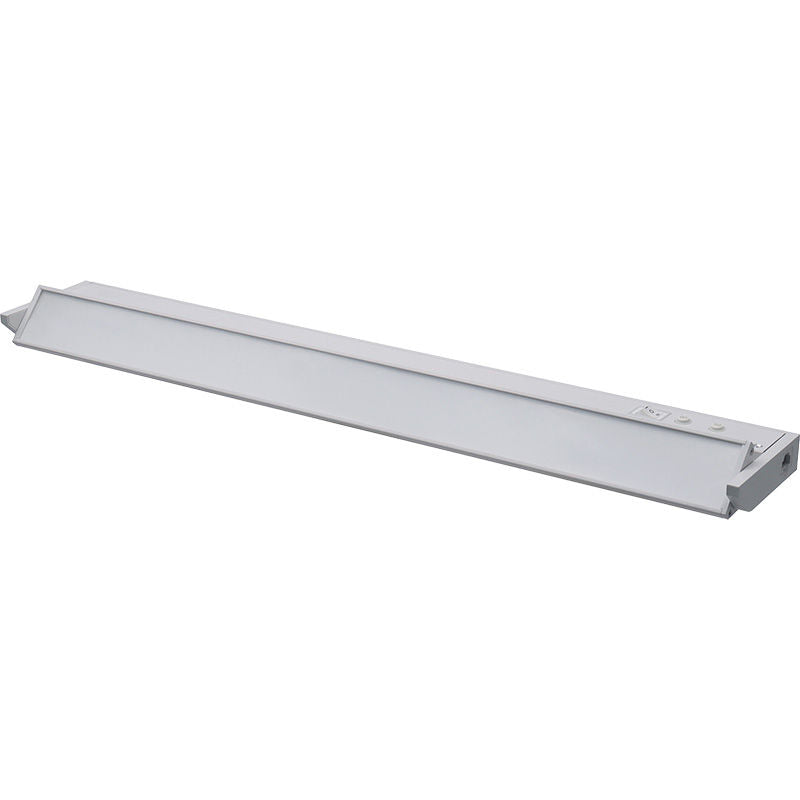 Westgate 24In Adj. Head Under Cab. 3Cct + 9 RGB Modes, Push-Button Control, Cords Incl., White, Undercabinet Lighting, 12W, 660 Lumens, 30K/40K/50K + RGB, White Finish None